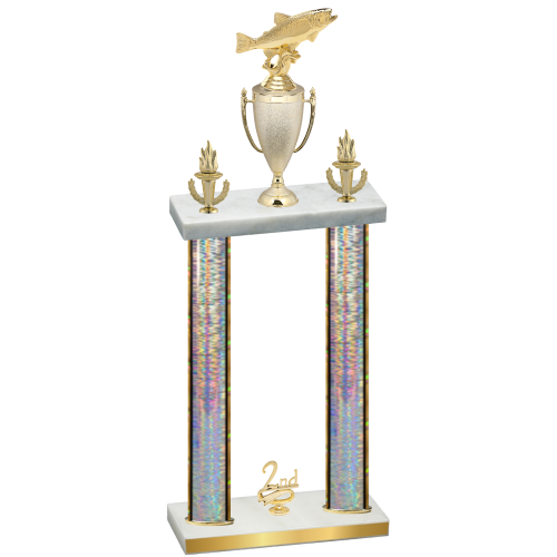 Double Silver Glacier Second Place Fishing Trophy
