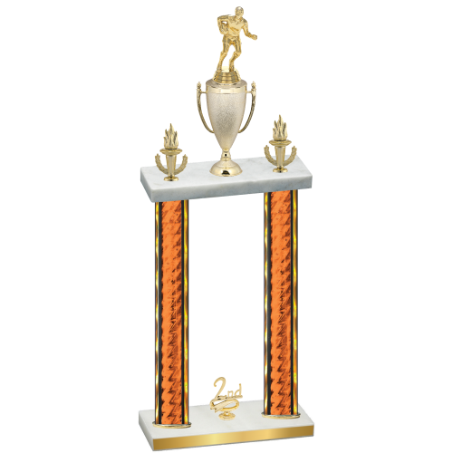 Double Orange Glacier Second Place Rugby Trophy