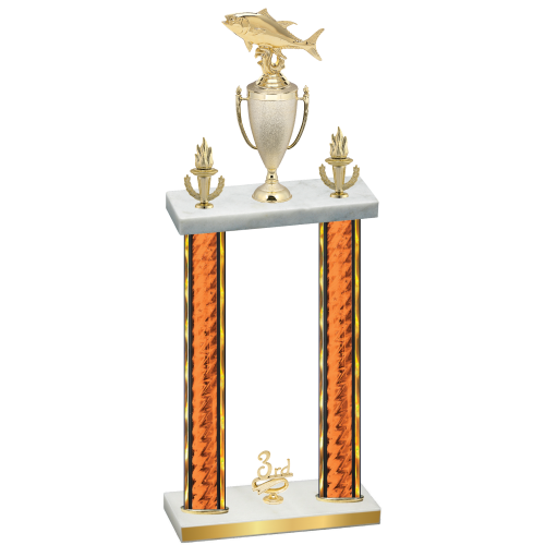 Double Orange Glacier Third Place Fishing Trophy