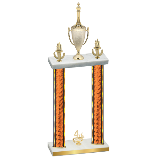 Double Orange Glacier Fourth Place Chess Trophy