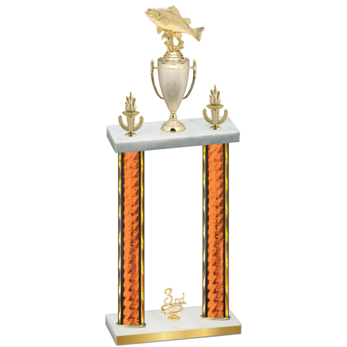 Double Orange Glacier Third Place Fishing Trophy