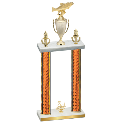 Double Orange Glacier Third Place Fishing Trophy