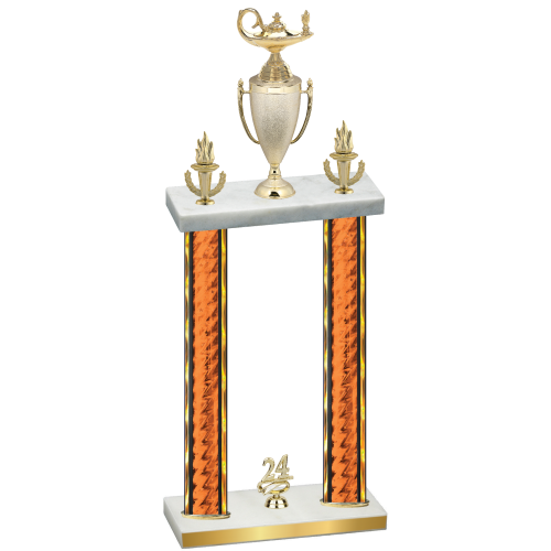 Double Orange Glacier Year Academics Trophy