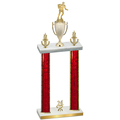 Double Red Glacier Year Rugby Trophy