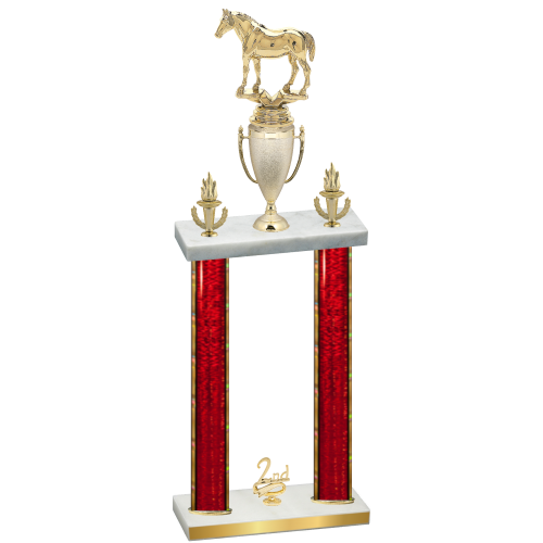 Double Red Glacier Second Place Horses Trophy