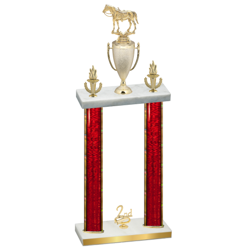Double Red Glacier Second Place Horses Trophy