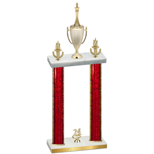 Double Red Glacier Year Chess Trophy
