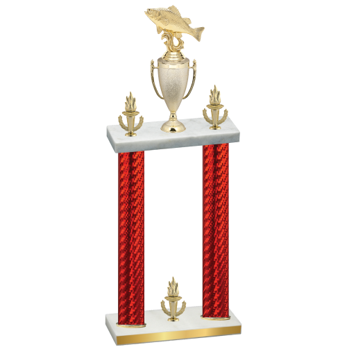 Double Red Carbon Fiber Victory Fishing Trophy