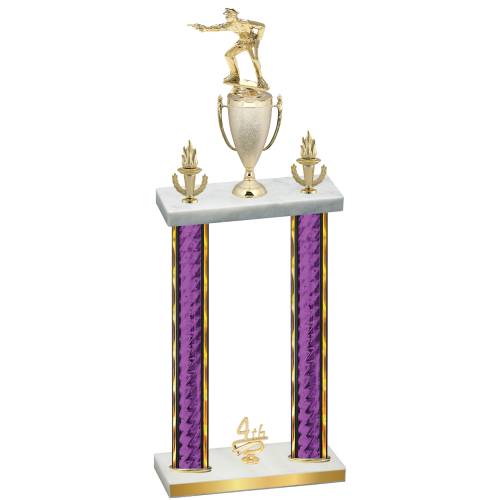Double Purple Glacier Fourth Place Shooter Trophy