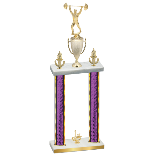 Double Purple Glacier First Place Weights Trophy