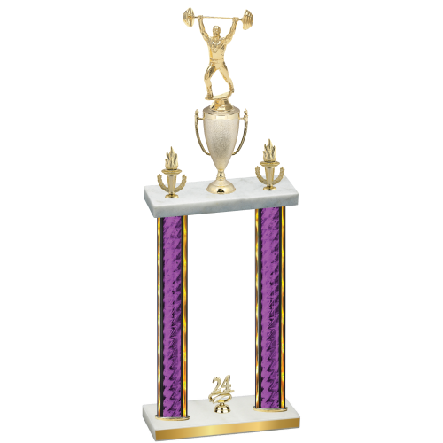 Double Purple Glacier Year Weights Trophy