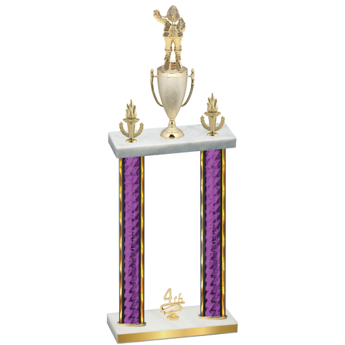 Double Purple Glacier Fourth Place Holiday Trophy