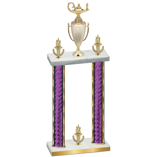 Double Purple Glacier Victory Academics Trophy