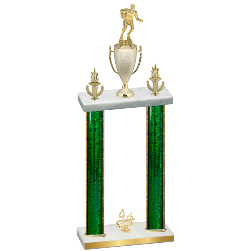 Double Green Glacier Fourth Place Rugby Trophy