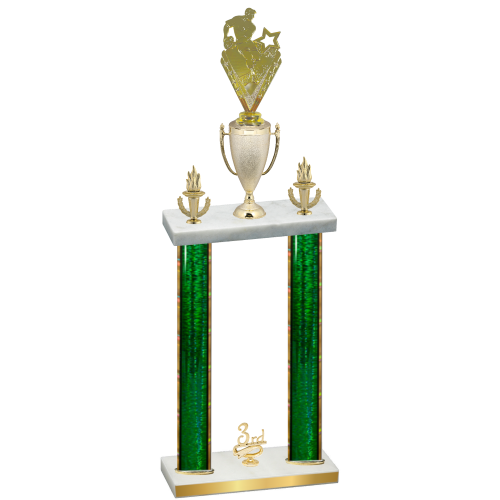 Double Green Glacier Third Place Rugby Trophy