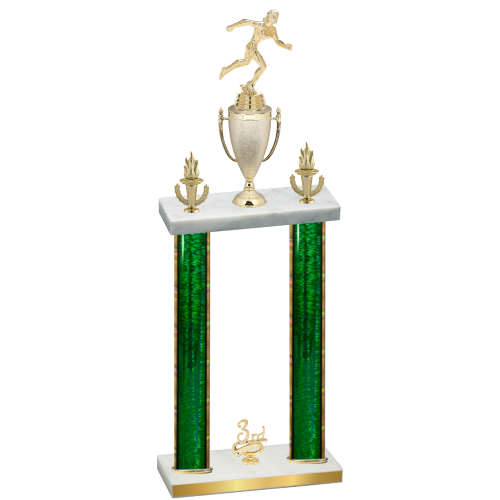 Double Green Glacier Third Place Running Trophy