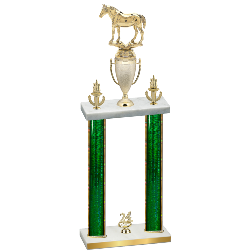 Double Green Glacier Year Horses Trophy