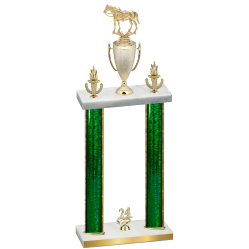 Double Green Glacier Year Horses Trophy