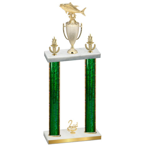 Double Green Glacier Second Place Fishing Trophy