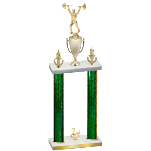 Double Green Glacier Second Place Weights Trophy