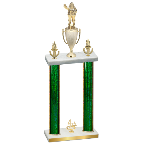Double Green Glacier Fourth Place Holiday Trophy