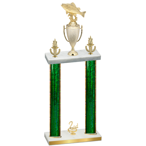 Double Green Glacier Second Place Fishing Trophy