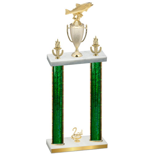 Double Green Glacier Second Place Fishing Trophy