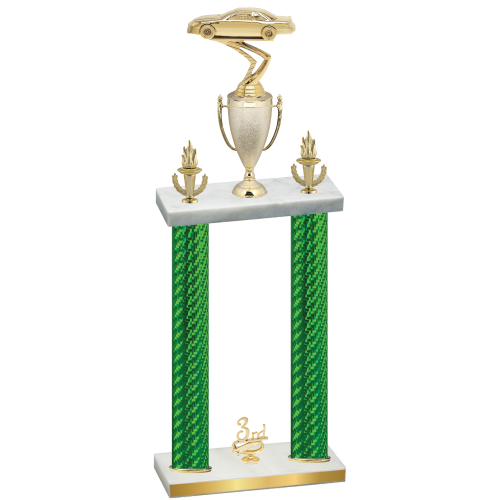 Double Green Carbon Fiber Third Place Cars Trophy