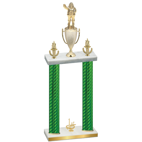 Double Green Carbon Fiber First Place Holiday Trophy