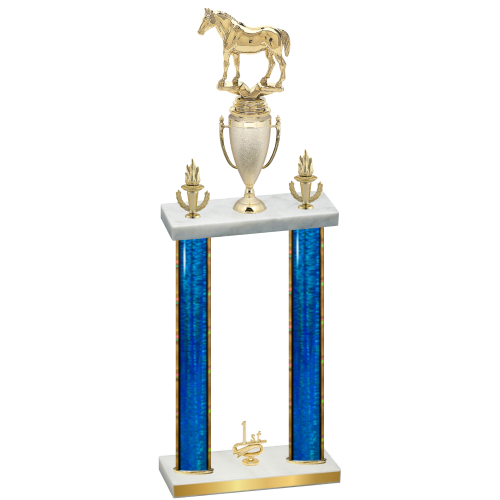 Double Blue Glacier First Place Horses Trophy