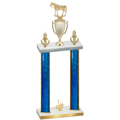 Double Blue Glacier First Place Horses Trophy