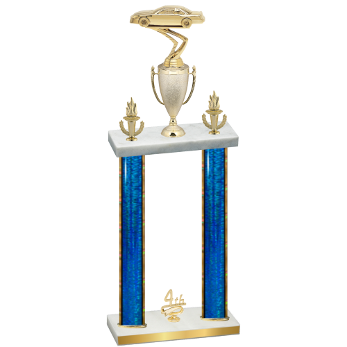 Double Blue Glacier Fourth Place Cars Trophy