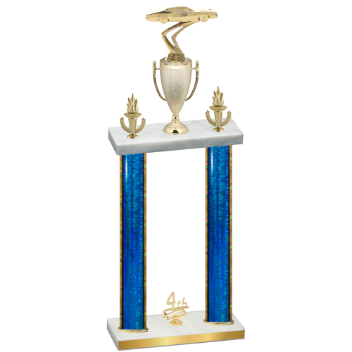 Double Blue Glacier Fourth Place Cars Trophy