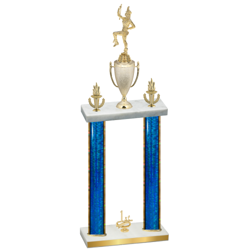 Double Blue Glacier First Place Majorette Trophy