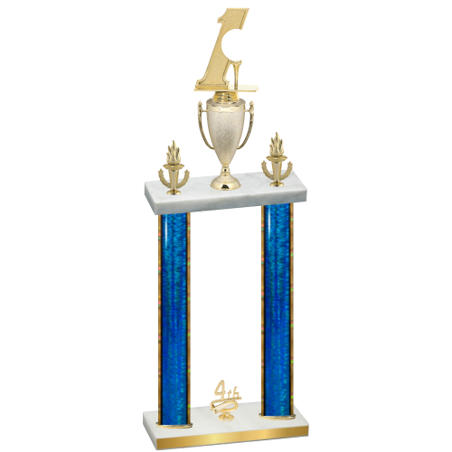 Double Blue Glacier Fourth Place Golf Trophy