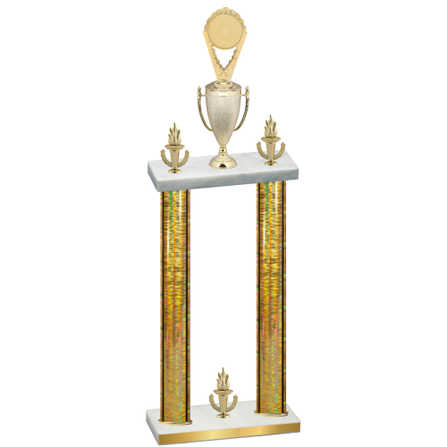 Double Gold Glacier Victory Insert Trophy