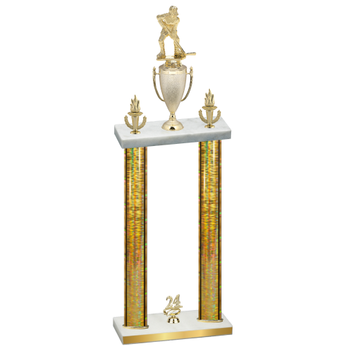Double Gold Glacier Year Hockey Trophy