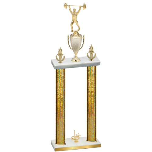 Double Gold Glacier First Place Weights Trophy