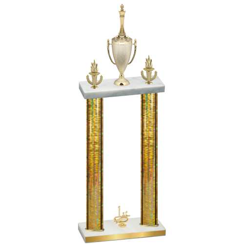 Double Gold Glacier First Place Chess Trophy