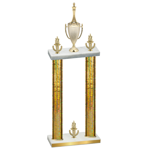 Double Gold Glacier Victory Chess Trophy