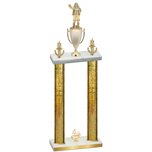 Double Gold Glacier Fourth Place Holiday Trophy