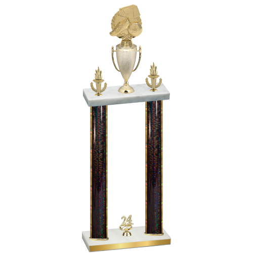 Double Black Glacier Year Soccer Trophy