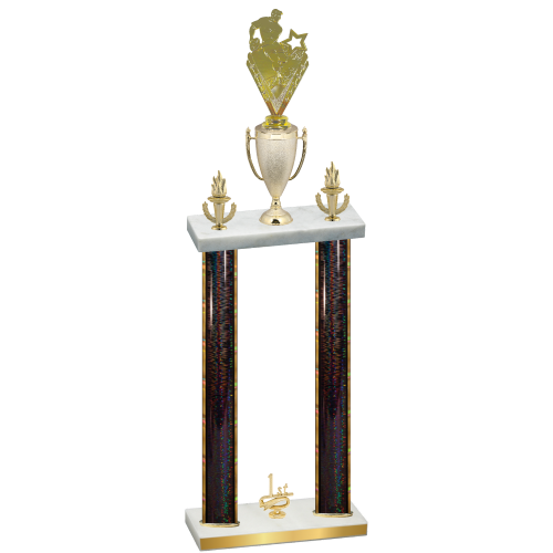 Double Black Glacier First Place Rugby Trophy