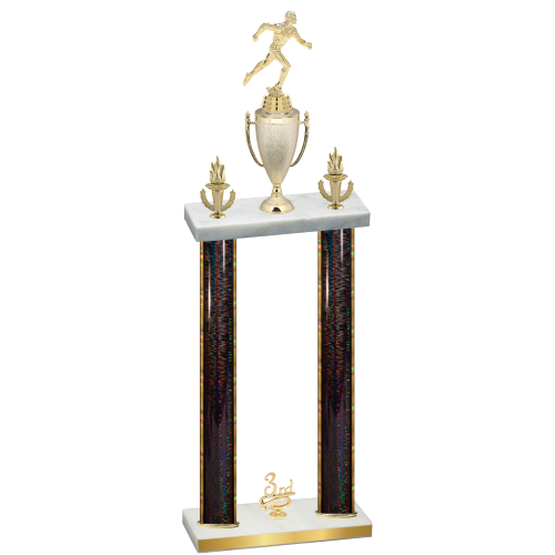 Double Black Glacier Third Place Running Trophy