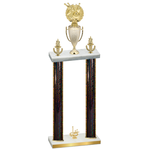 Double Black Glacier First Place Bowling Trophy