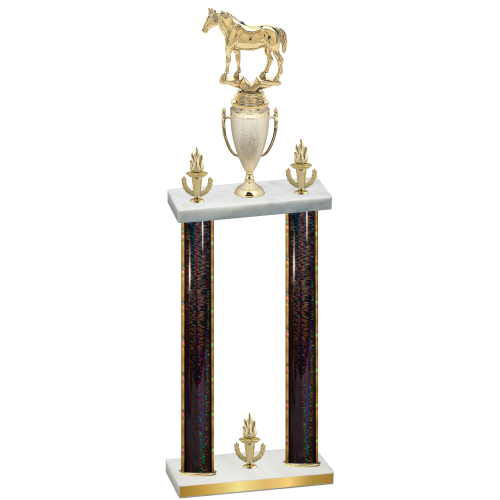 Double Black Glacier Victory Horses Trophy