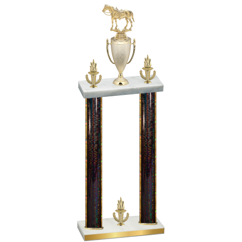 Double Black Glacier Victory Horses Trophy