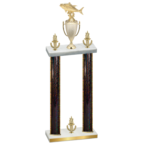 Double Black Glacier Victory Fishing Trophy