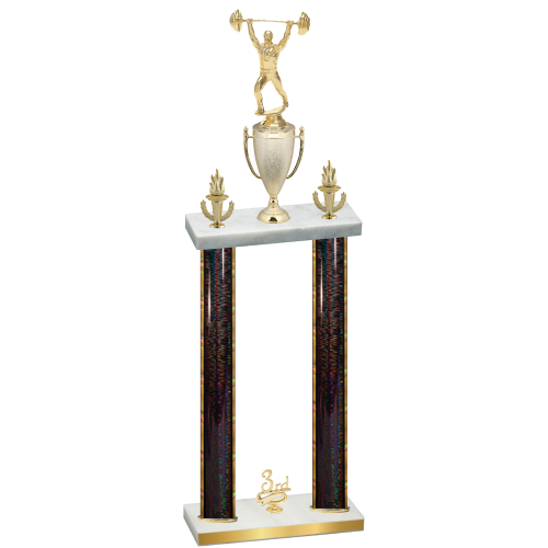 Double Black Glacier Third Place Weights Trophy