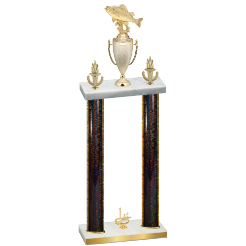 Double Black Glacier First Place Fishing Trophy